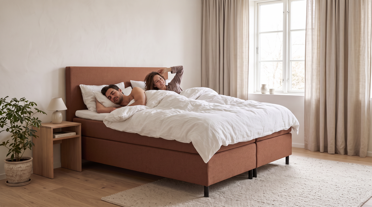 Stel wordt wakker in een Regular Boxspring in Vibe 52