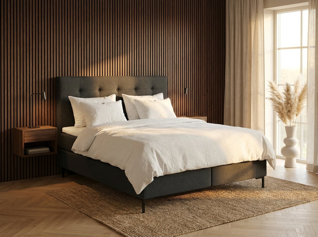 regular boxspring Antraciet